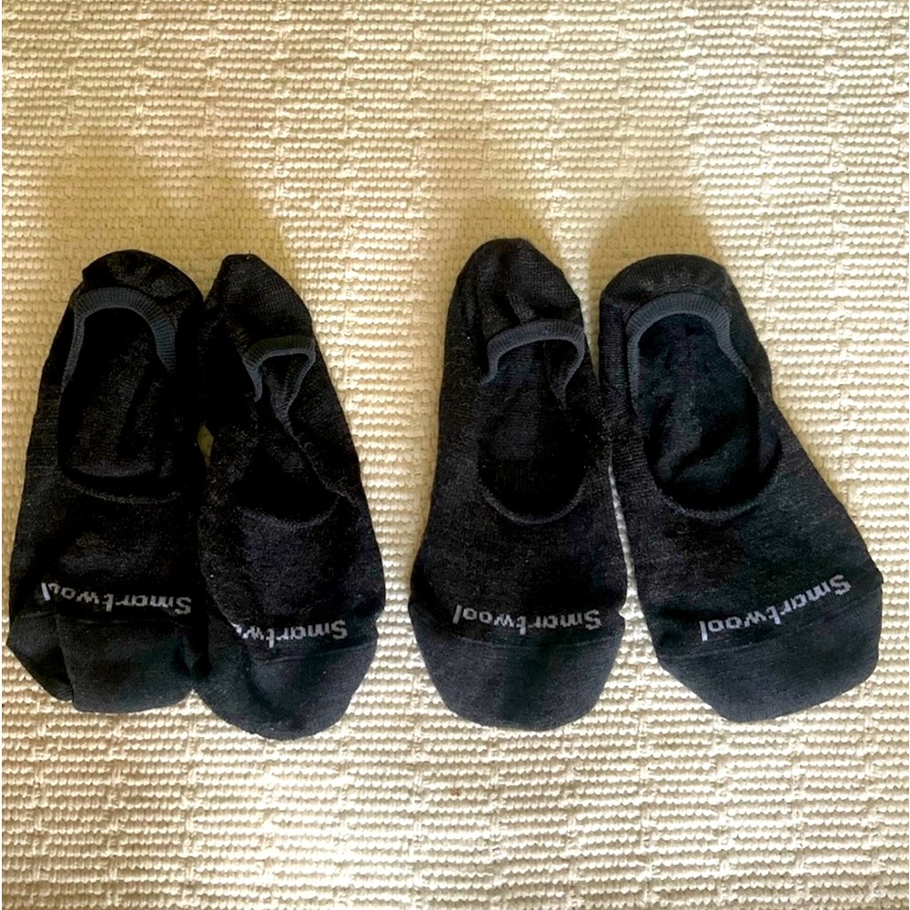 2 Pairs of Smartwool No Show Socks, Woman’s Medium